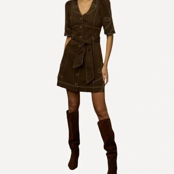 Love The Label - Ines Denim Mini Dress - Picture 1 of 3